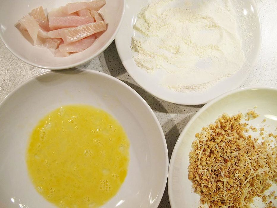 Fish fingers din Halibut pe pat de legume